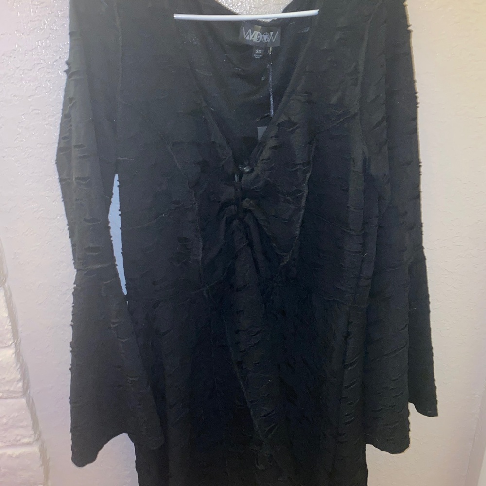 Widow Plus Beyond The Woods Bell Sleeve Dress 3x